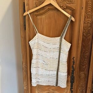 Foley & Corinna sequin one shoulder blouse